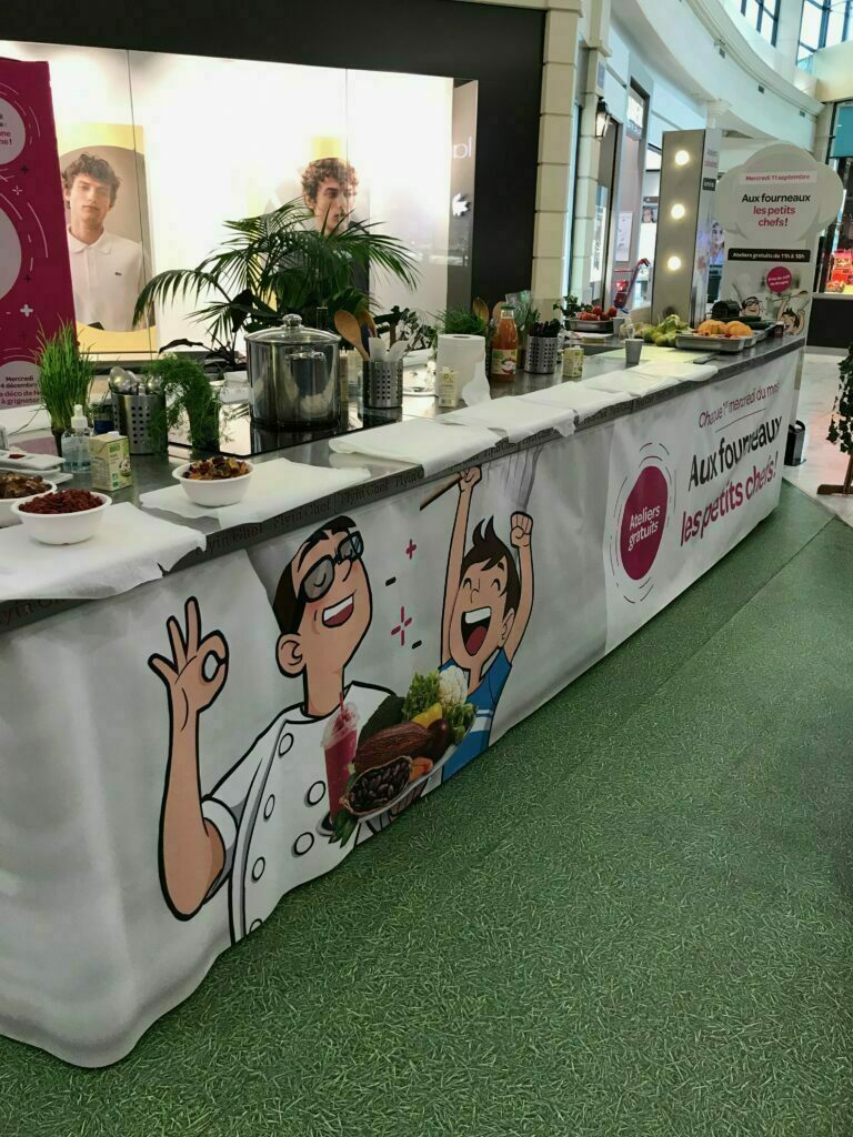 Animation culinaire Flyin'Chef au centre commercial de Montesson