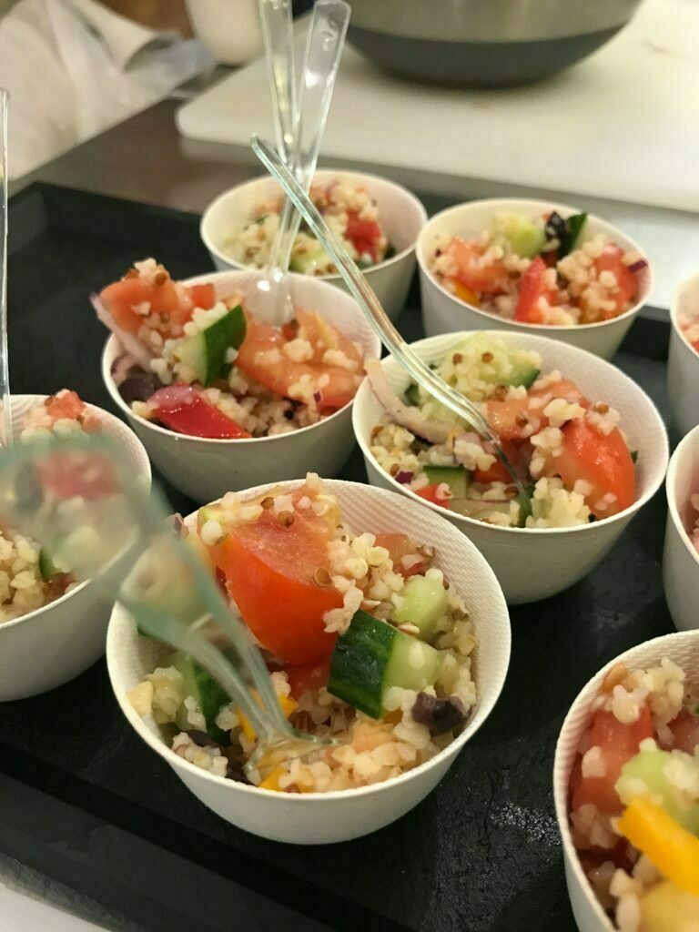 Taboule salade fraîche tomate concombre menthe recette FlyinChef