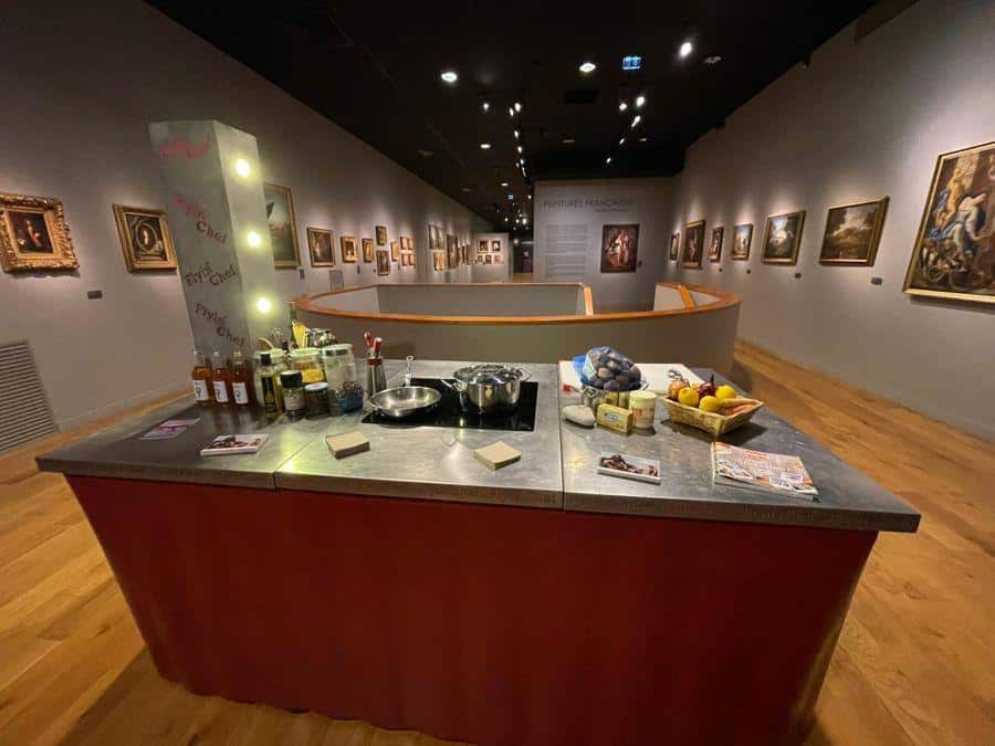 Cuisine mobile Flyin'Chef installée au cœur d'un musée