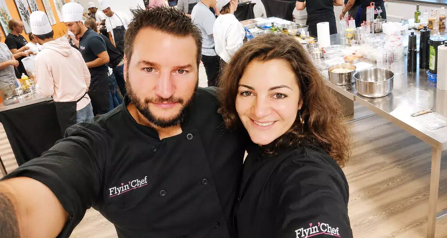 Kevin et Morgane, gérants de Flyin'Chef, agence d'événementiel culinaire entreprise