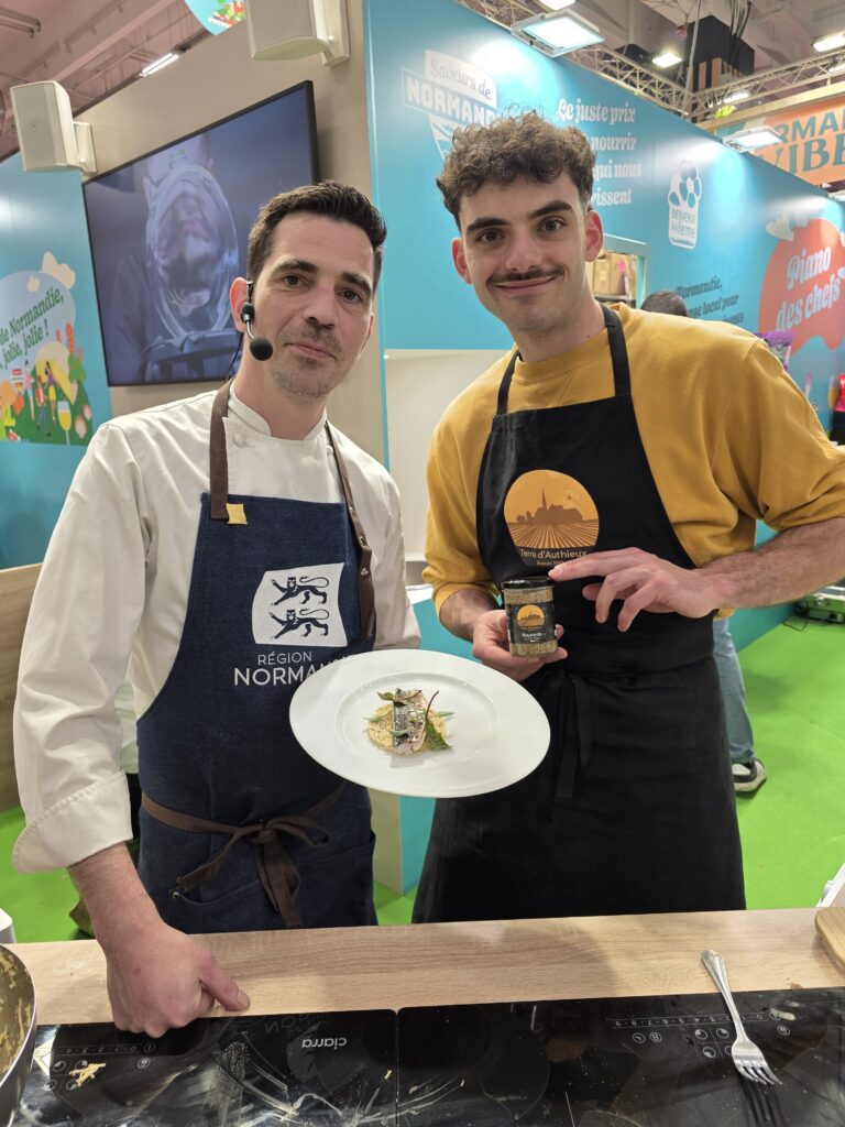 Chef Vincent Vidal en démonstration culinaire au Salon de l'agriculture 2026