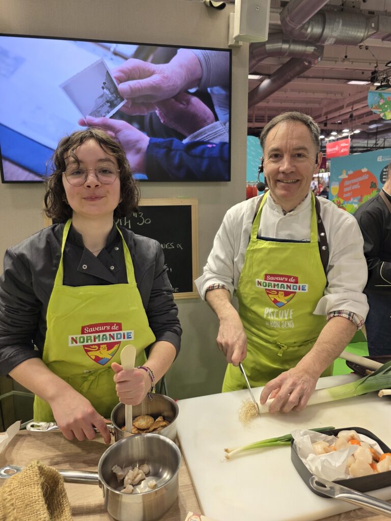 Chef Anthony Vallette en démonstration culinaire au Salon de l'agriculture 2026
