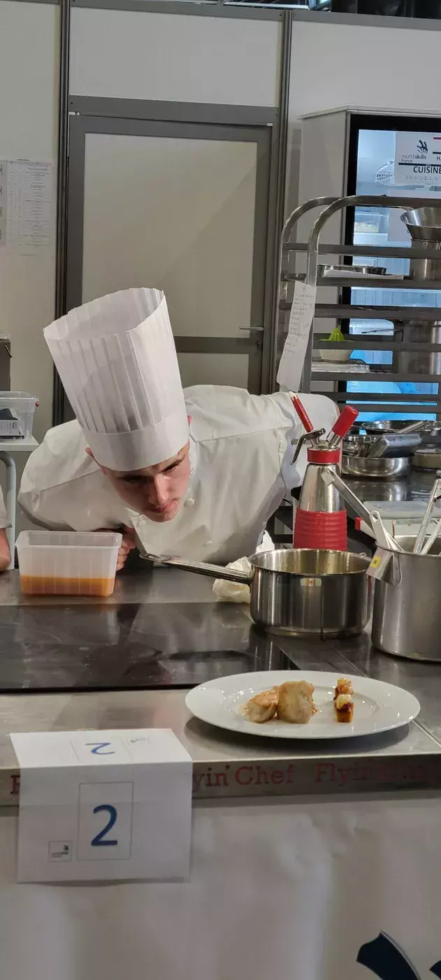 Cuisines mobiles Flyin'Chef installées pour les épreuves cuisine des WorldSkills, les Olympiades des Métiers
