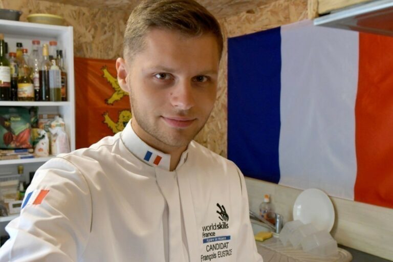 Chef François Eustace lors des WorldSkills