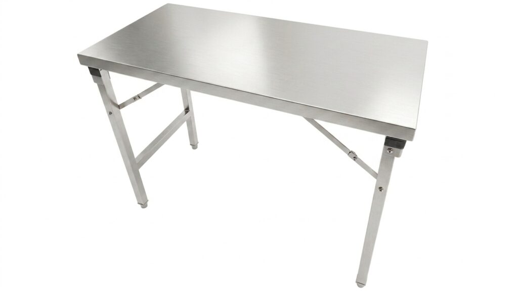 Table Inox 120×60 en location chez Flyin'Chef